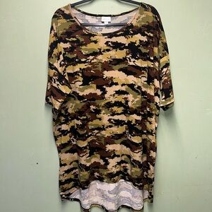 Lularoe camouflage army shirt
